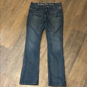 Harley-Davidson Women's Classic Blue Straight Leg Jeans